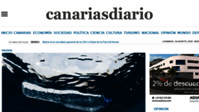 What Canariasdiario.com website looked like in 2018 (5 years ago)
