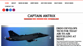 What Captainantrix.com website looked like in 2018 (5 years ago)