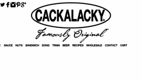 What Cackalacky.com website looked like in 2018 (5 years ago)