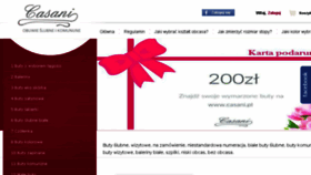 What Casani.pl website looked like in 2018 (5 years ago)