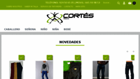 What Cortestextil.es website looked like in 2018 (5 years ago)
