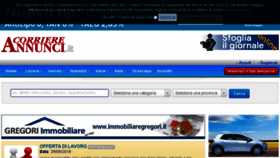 What Corriereannunci.it website looked like in 2018 (5 years ago)