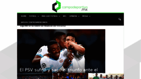 What Campodeportivo.mx website looked like in 2018 (5 years ago)