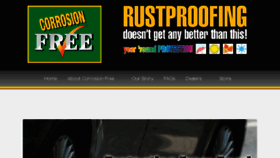 What Corrosionfree.com website looked like in 2018 (5 years ago)