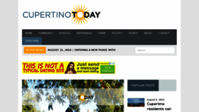 What Cupertinotoday.com website looked like in 2018 (5 years ago)