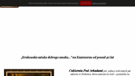 What Cukierniapodarkadami.pl website looked like in 2018 (6 years ago)