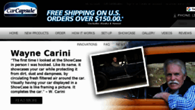 What Carcapsule.com website looked like in 2018 (5 years ago)