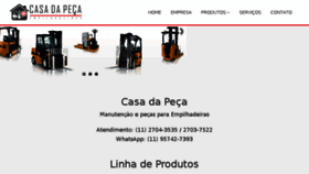 What Casadapeca.com.br website looked like in 2018 (5 years ago)
