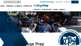 What College-prep.org website looked like in 2018 (5 years ago)