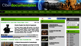 What Ciberdocumentales.com website looked like in 2018 (5 years ago)