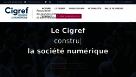 What Cigref.fr website looked like in 2018 (5 years ago)