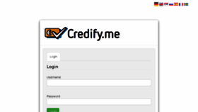What Credify.me website looked like in 2018 (5 years ago)