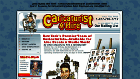 What Caricaturist4hire.com website looked like in 2018 (5 years ago)