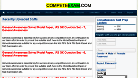 What Competeexam.com website looked like in 2018 (5 years ago)