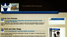 What Clinicalbraintraining.com website looked like in 2018 (5 years ago)