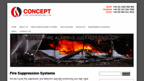 What Conceptfire-uk.com website looked like in 2018 (5 years ago)