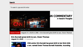 What Cnncommentary.com website looked like in 2018 (5 years ago)