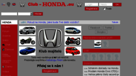 What Club-honda.eu website looked like in 2018 (5 years ago)