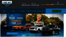 What Carolauto.com website looked like in 2018 (5 years ago)