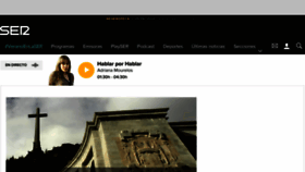 What Cadenaser.es website looked like in 2018 (6 years ago)