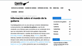 What Cuerdadeguitarra.com website looked like in 2018 (5 years ago)