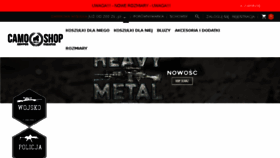 What Camoshop.pl website looked like in 2018 (5 years ago)