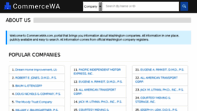 What Commercewa.com website looked like in 2018 (5 years ago)