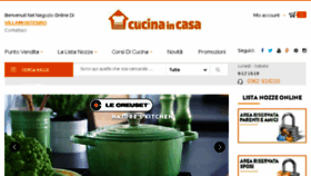 What Cucinaincasa.com website looked like in 2018 (5 years ago)