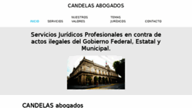 What Candelas-abogados.com website looked like in 2018 (5 years ago)