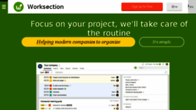What Cpazy.worksection.com website looked like in 2018 (5 years ago)