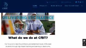 What Cfbt.org website looked like in 2018 (5 years ago)