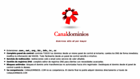 What Canaldominios.com website looked like in 2018 (5 years ago)