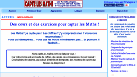What Capte-les-maths.com website looked like in 2018 (5 years ago)