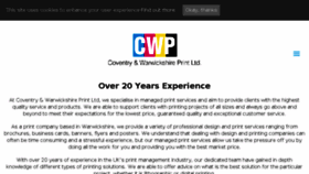 What Coventryandwarwickshireprint.co.uk website looked like in 2018 (5 years ago)