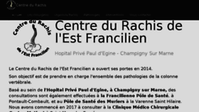 What Centre-du-rachis.fr website looked like in 2018 (5 years ago)