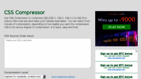 What Csscompressor.net website looked like in 2018 (5 years ago)