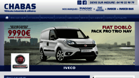 What Chabas-vehicules.fr website looked like in 2018 (5 years ago)
