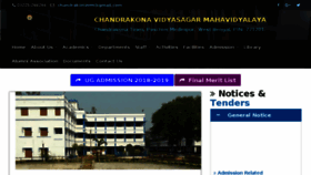 What Chandrakonavm.ac.in website looked like in 2018 (5 years ago)