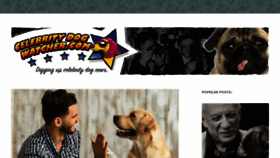 What Celebritydogwatcher.com website looked like in 2018 (5 years ago)