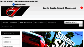 What C7carbon.com website looked like in 2018 (5 years ago)