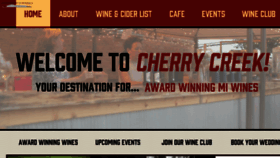 What Cherrycreekwine.com website looked like in 2018 (5 years ago)