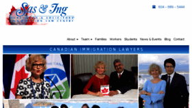What Canadian-visa-lawyer.com website looked like in 2018 (5 years ago)