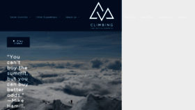 What Climbingthesevensummits.com website looked like in 2018 (5 years ago)