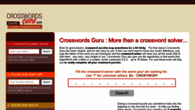 What Crosswordsguru.com website looked like in 2018 (5 years ago)
