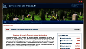 What Cimetieres-de-france.fr website looked like in 2018 (5 years ago)