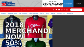 What Clevelandmarathon.com website looked like in 2018 (6 years ago)