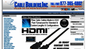 What Cablebuilders.com website looked like in 2018 (5 years ago)