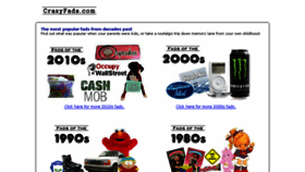 What Crazyfads.com website looked like in 2018 (5 years ago)