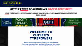 What Cutlerstyrepower.com.au website looked like in 2018 (5 years ago)