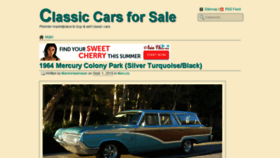 What Classiccarsseller.com website looked like in 2018 (5 years ago)